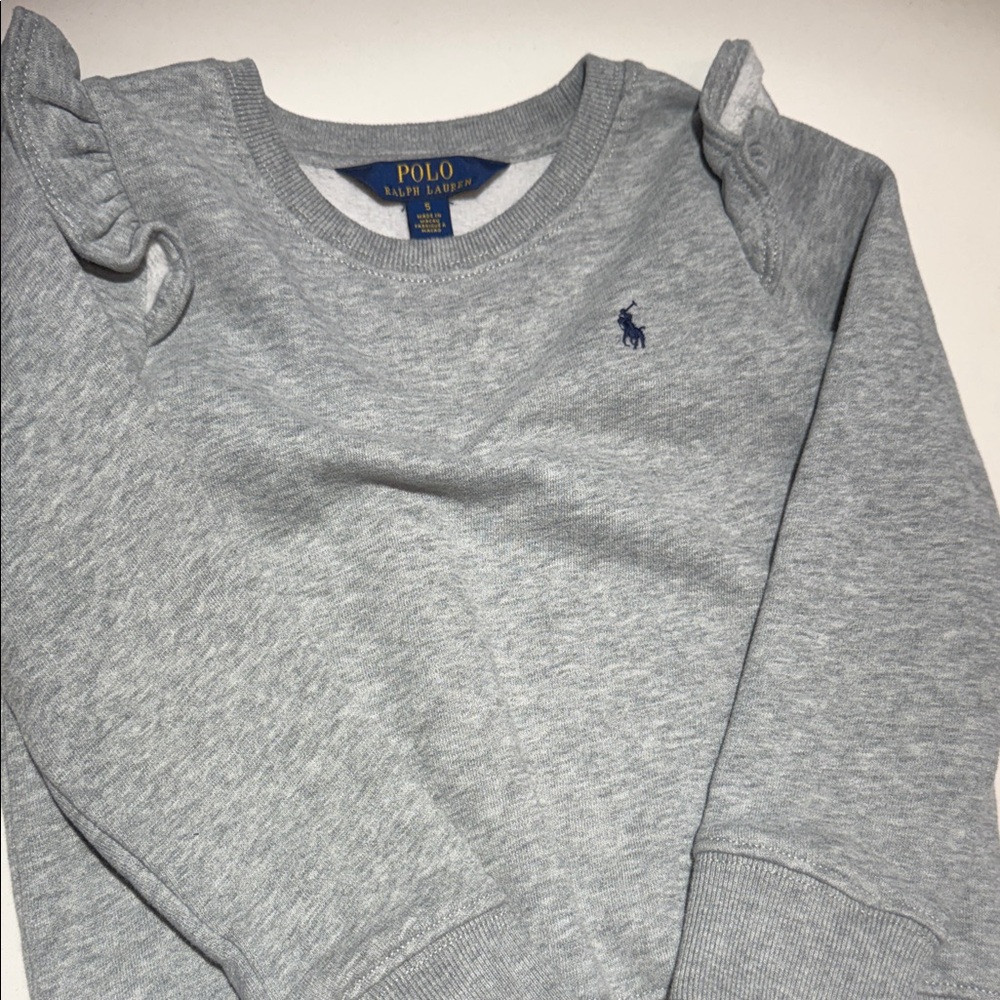 Polo by Ralph Lauren Light Gray Kids Sweatshirt